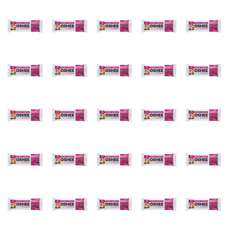 Oshee Vitamin Musli Bar Rodzynki Orzechy 40 g X25
