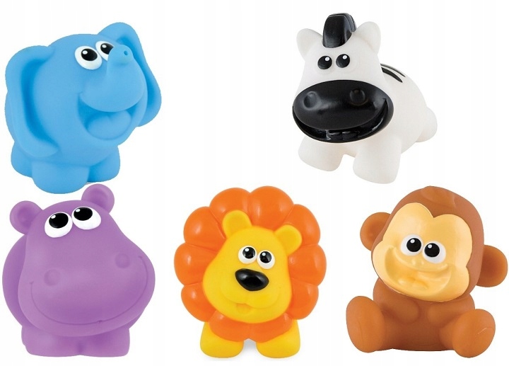 

Gumowe Zabawki Do Wody Zwierzątka Z Dżungli 5 Szt