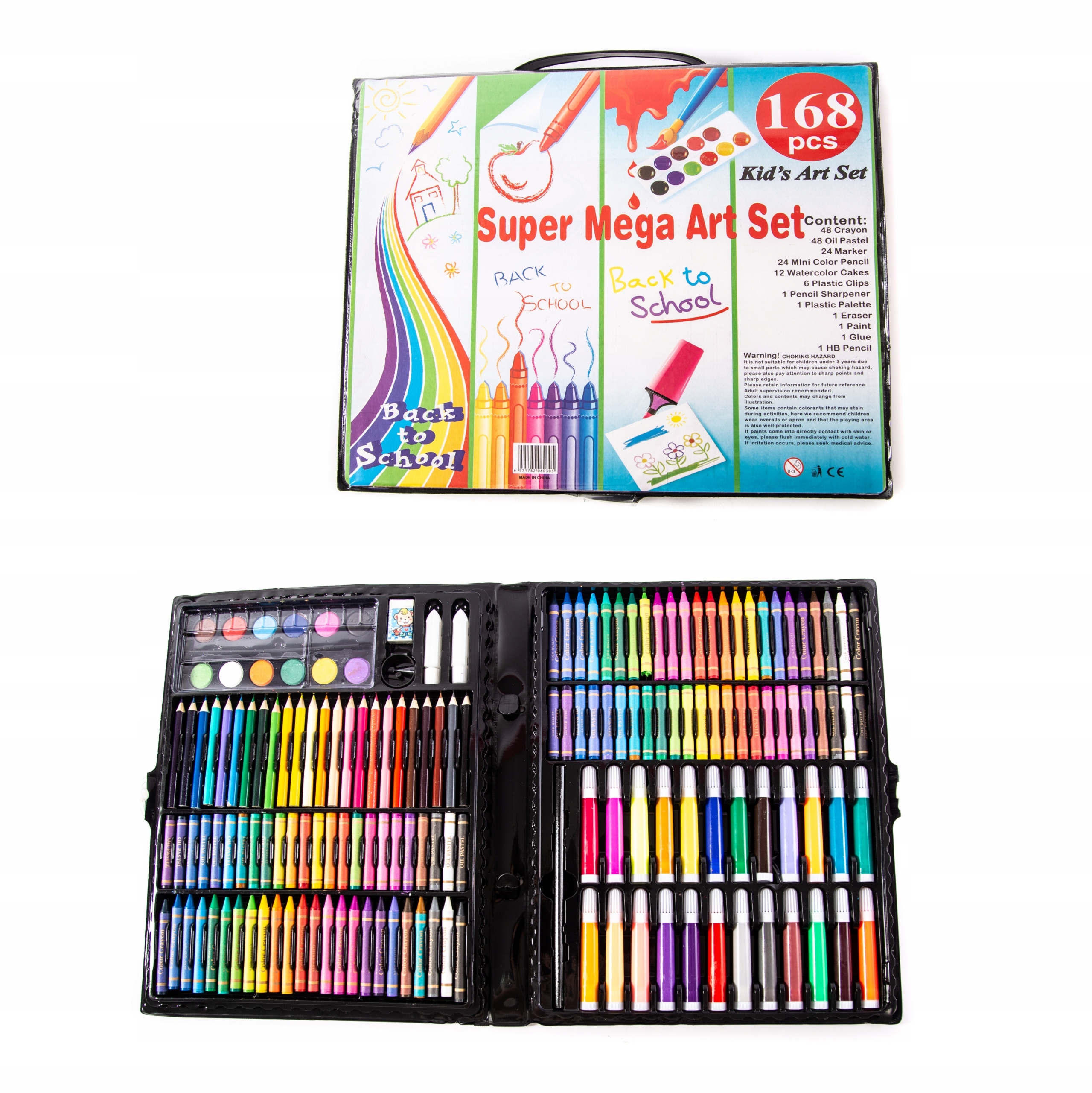 

Zestaw Do Malowania 168SZT Walizka Kredki Pisaki