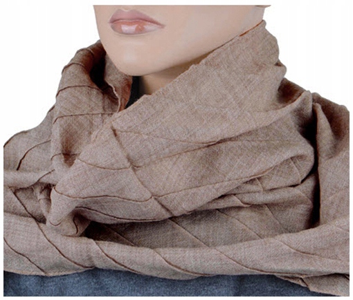 

Wełna 100% Wełniany Szalik Damski Made In Italy