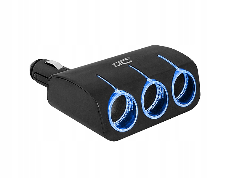 

Adapter Przejściówka 3 Gniazda Led 120W Czarny Pro