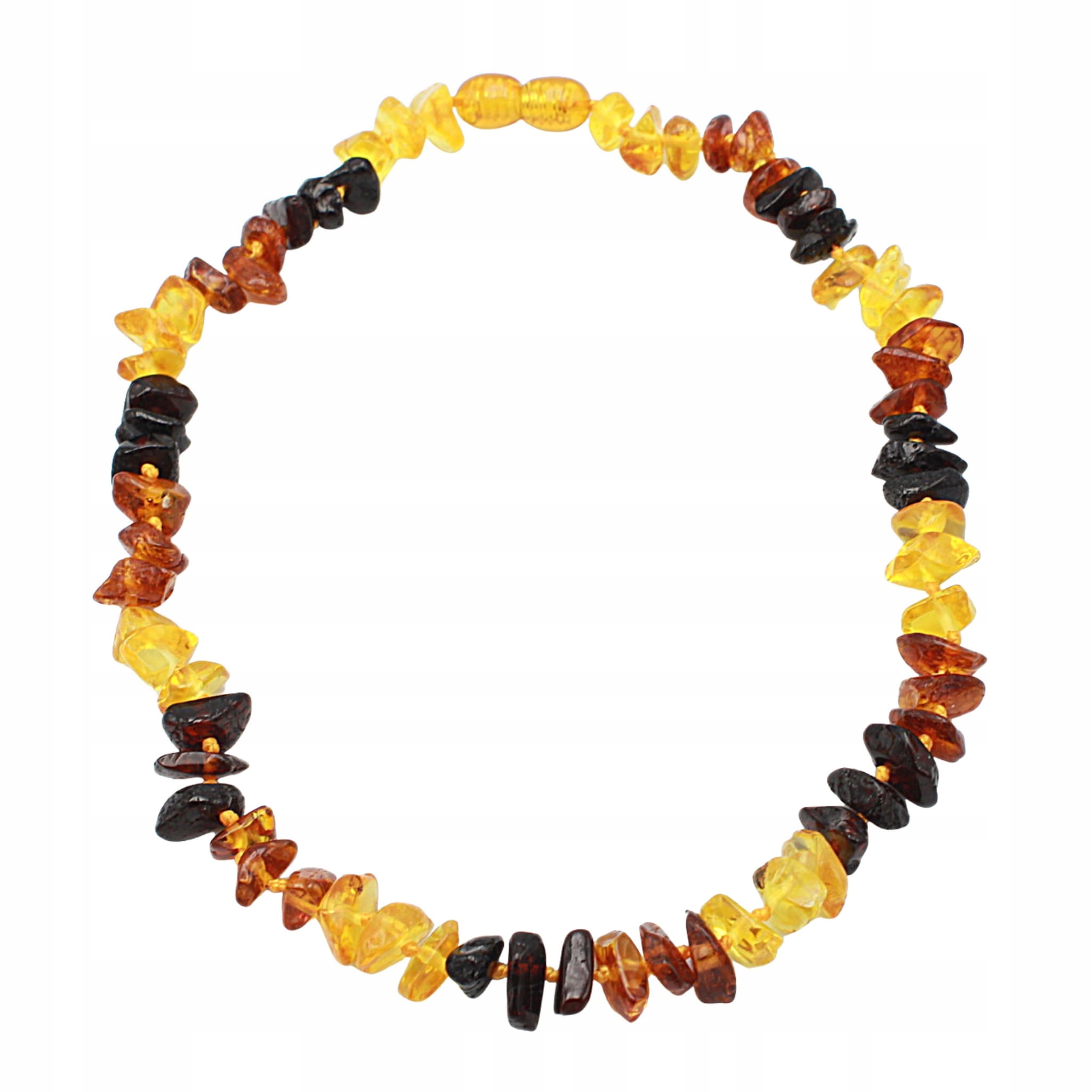 NASZYJNIK dla dzieci Z BURSZTYNEM na ząbkowanie bursztyn Materiał Inny