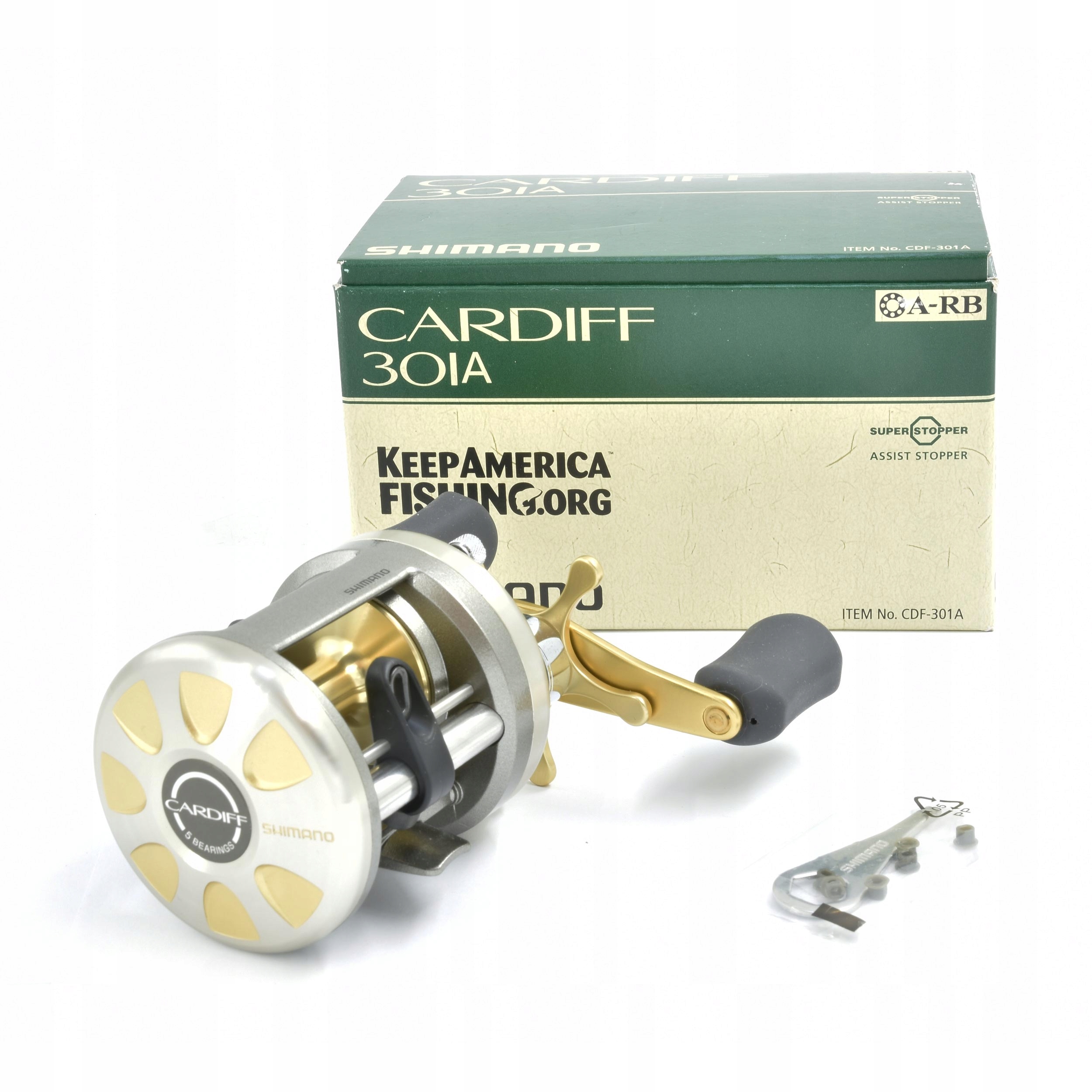 Multiplikator leworęczny Shimano Cardiff A 301 5 łożysk