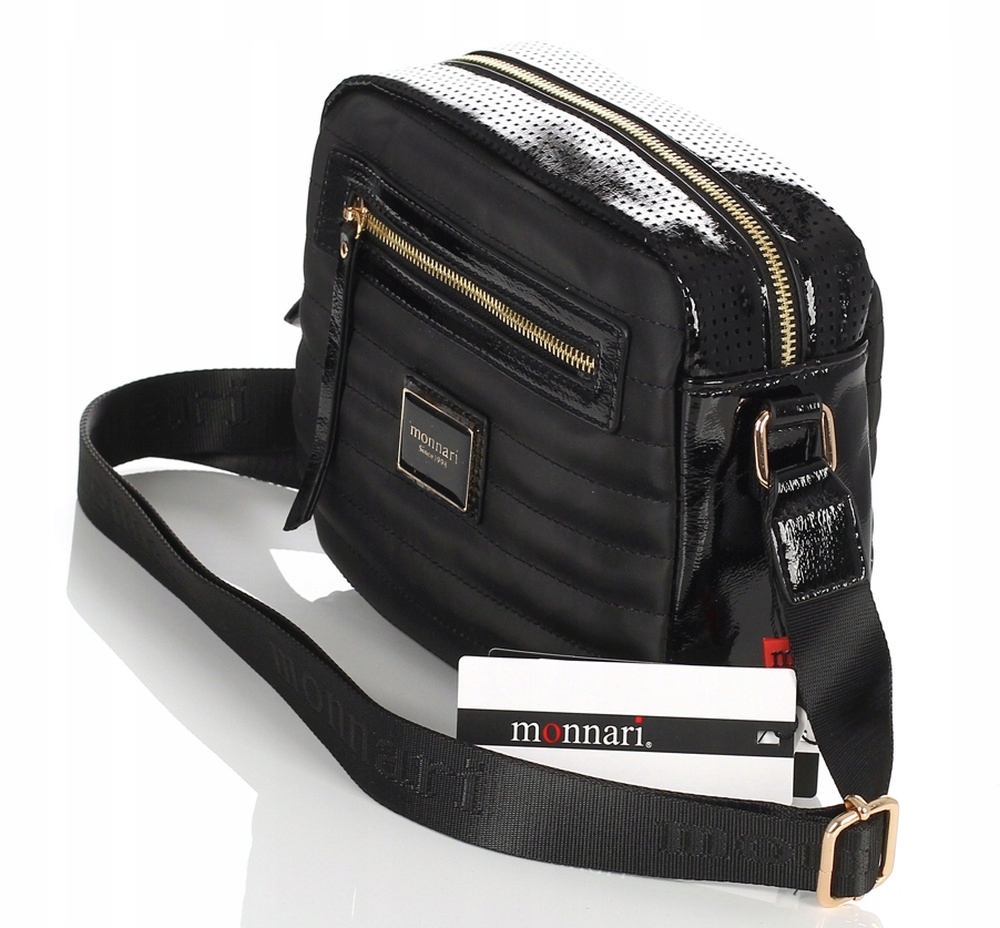 

Monnari Pakowna pikowana listonoszka Logo Pasek