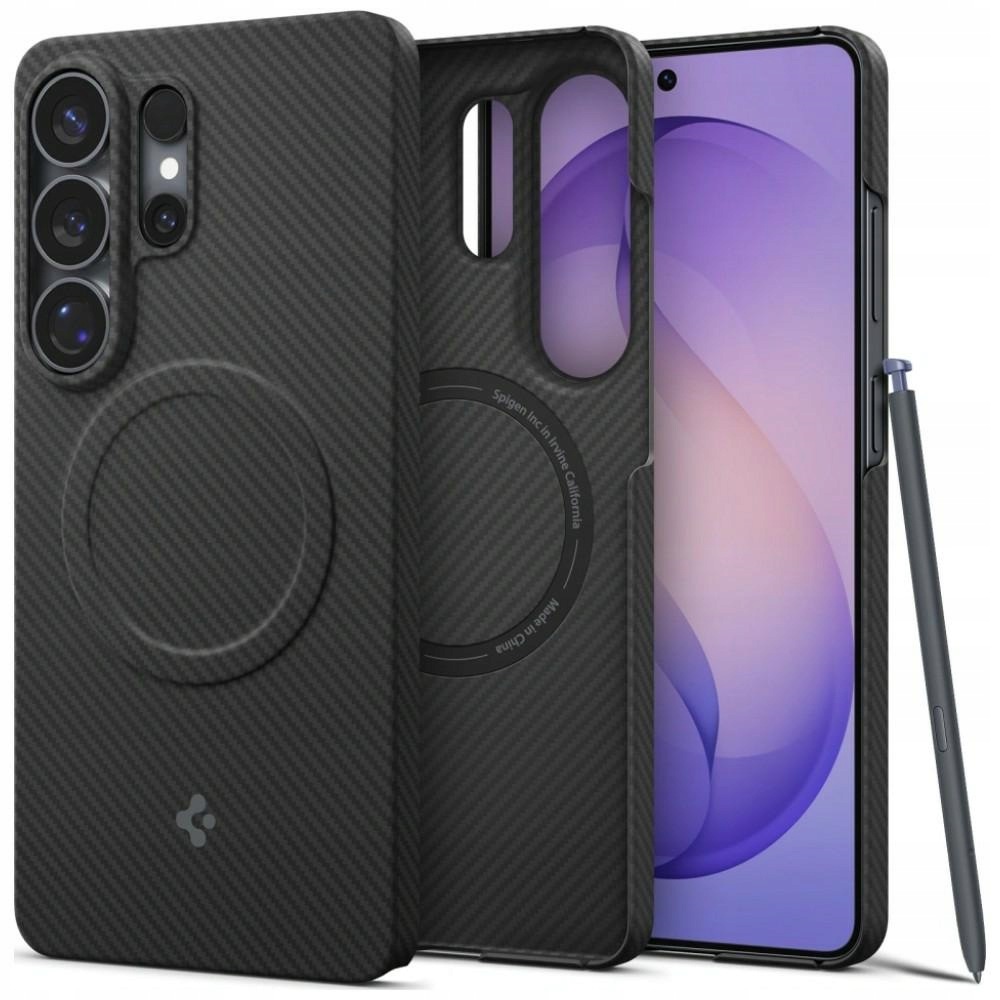 Puzdro Spigen AirSkin Aramid MagSafe pre Samsung Galaxy S26 Ultra čierne