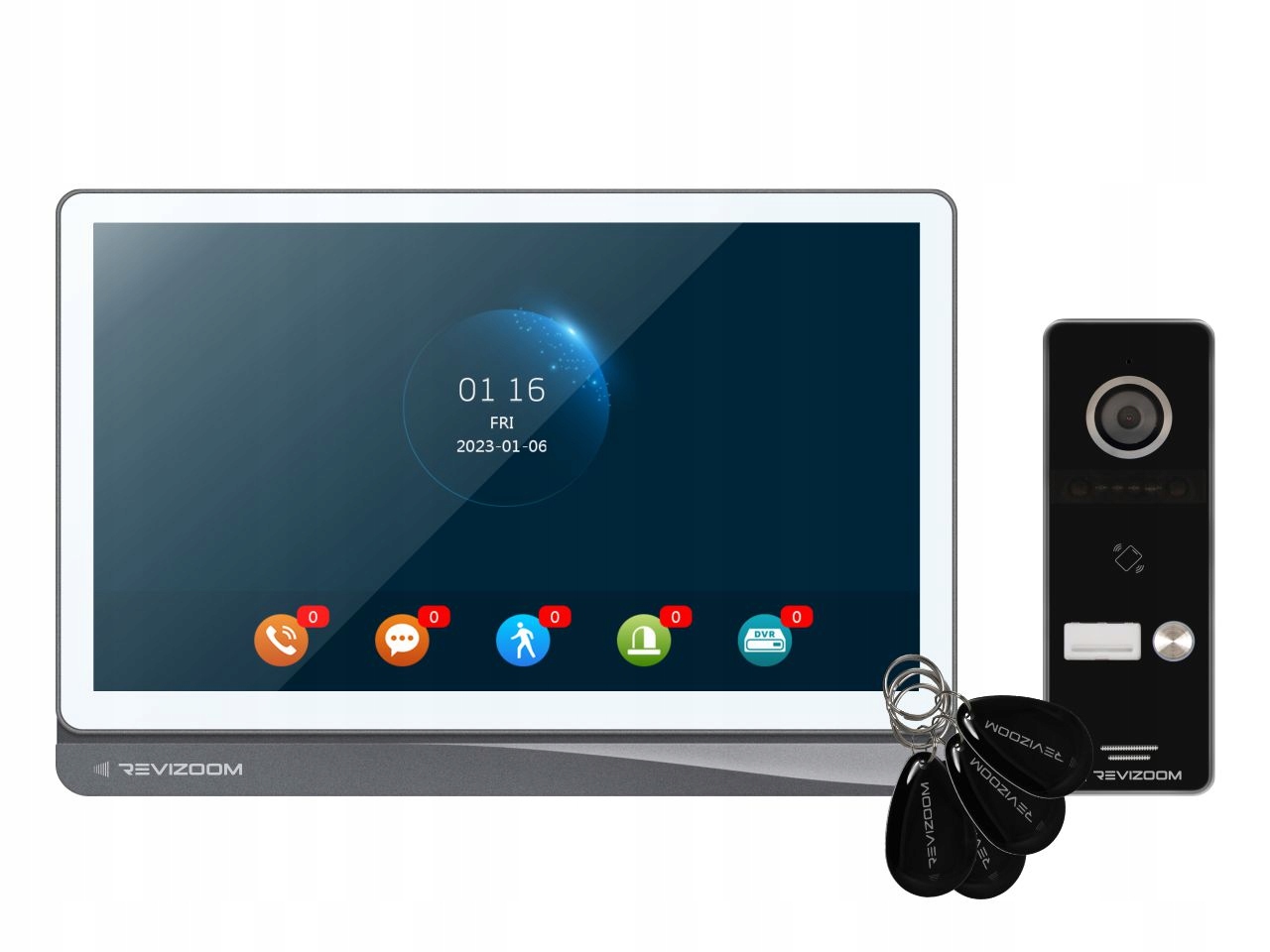 Videovrátnik 10" Revizoom RM-T404HDI biely monitor RC-411HD-C 1 predplatné