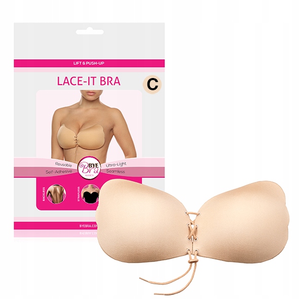

Bye Bra LaceIt Bra Cup C Cielisty Akcesoria Bieliz