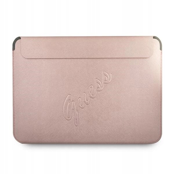 Pouzdro Guess Saffiano Script na notebook 13'' růžové