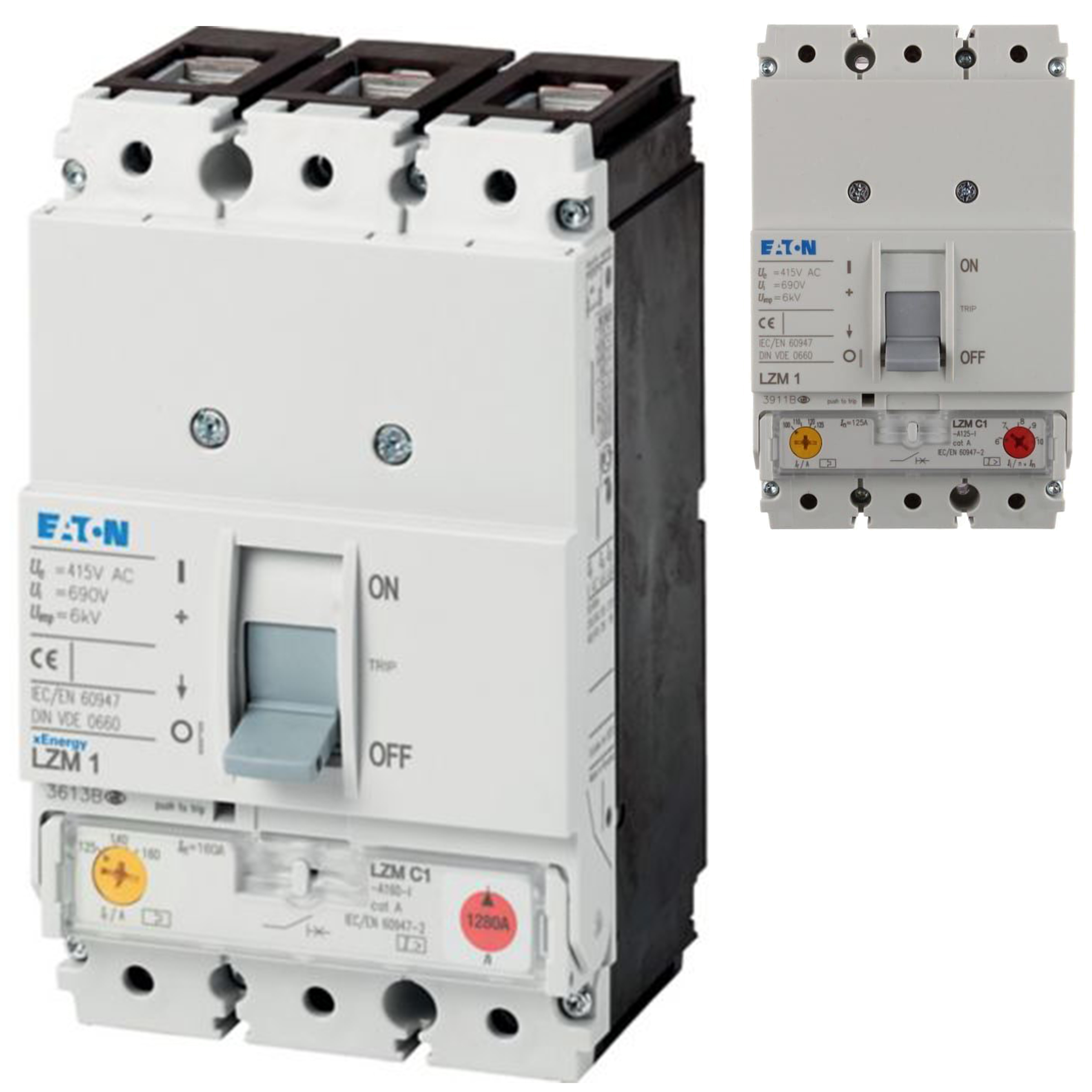 Vypínač napájení 3P 36kA 100-125A LZMC1-A125-I Eaton