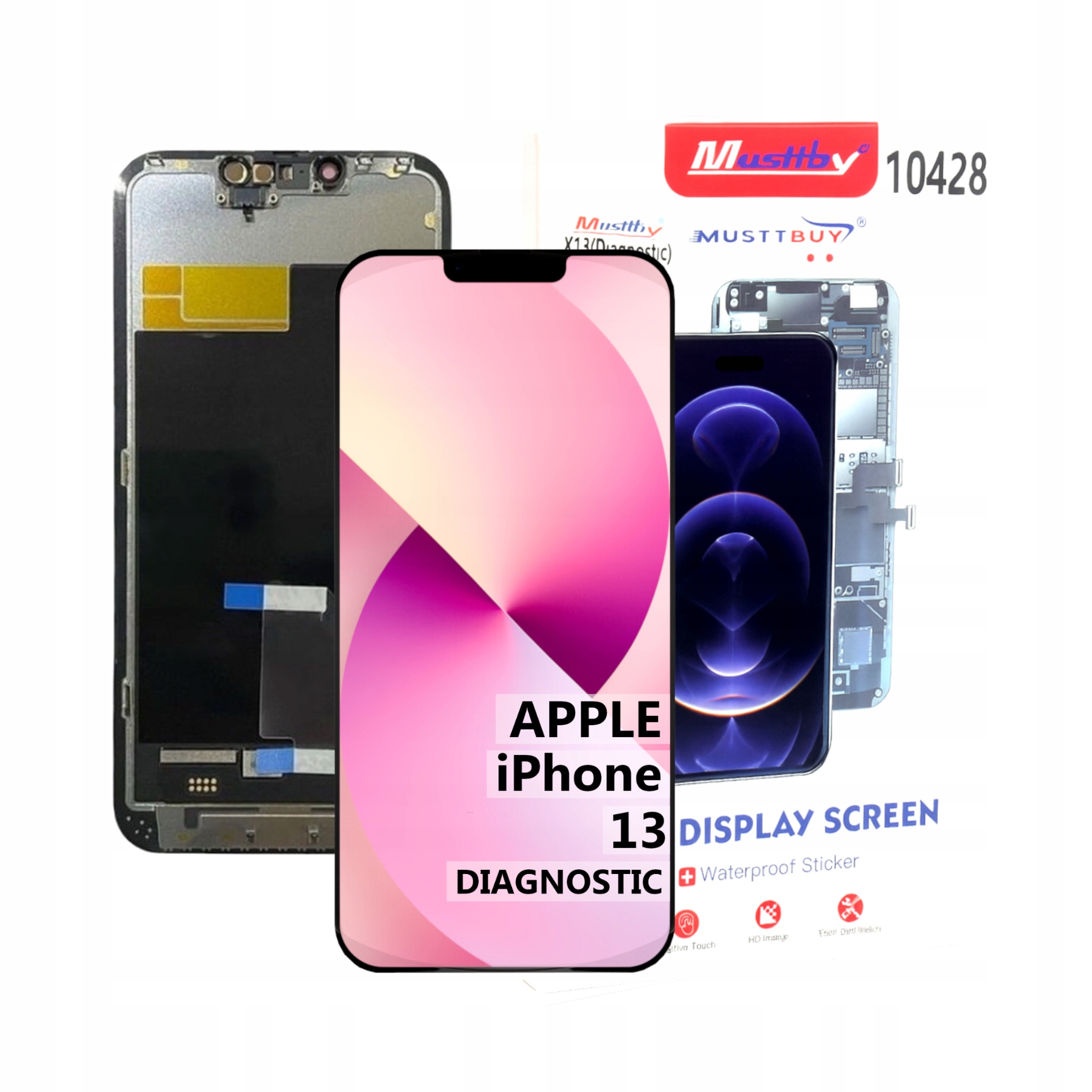 LCD displej Soft Oled Programovatelný jako Originál pro Apple iPhone 13