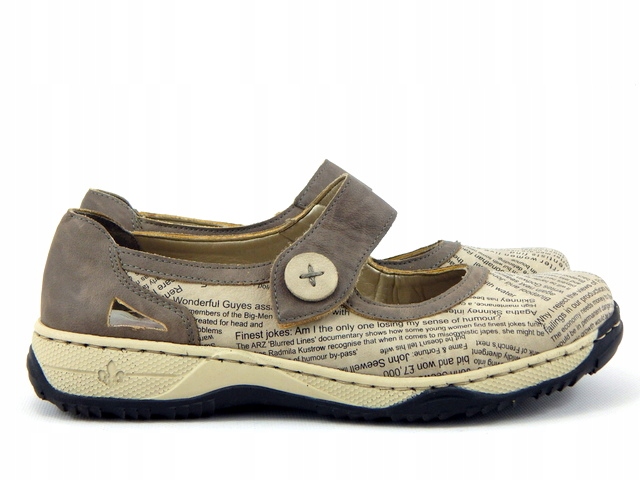 Buty ze skóry RIEKER r 38/24,5 cm Rozmiar 38