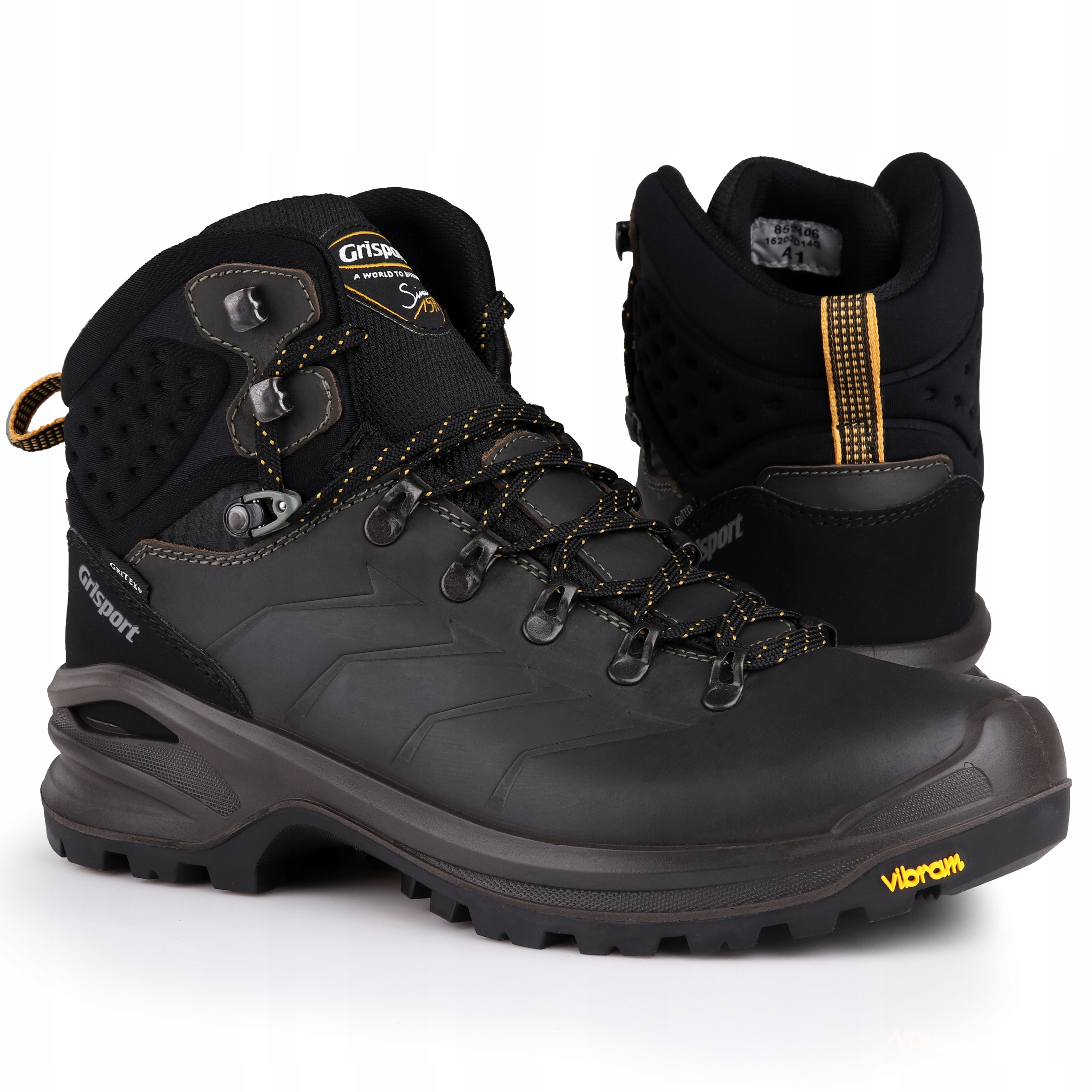 Buty trapery męskie Grisport Grigio Dakar Trekking 2 Vibram Gritex
