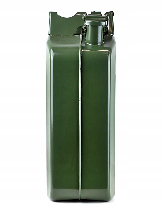 Kanister metalowy 20L do paliwa + lejek Waga produktu z opakowaniem jednostkowym 3 kg