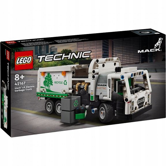Lego Technic Popelářský vůz Mack Lr Electric 42167