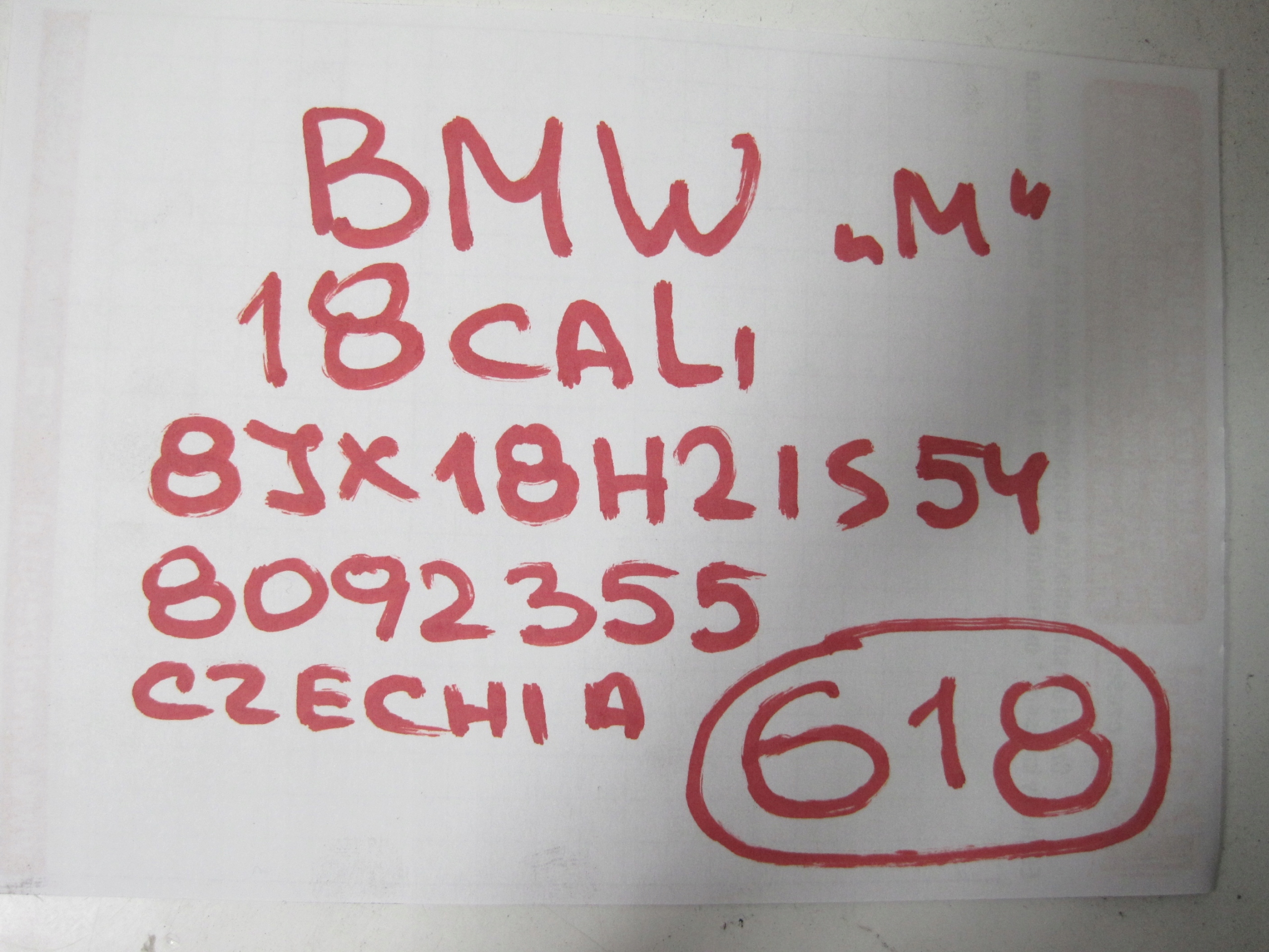 disk BMW 1 F40 M R18 8092355 NR 618