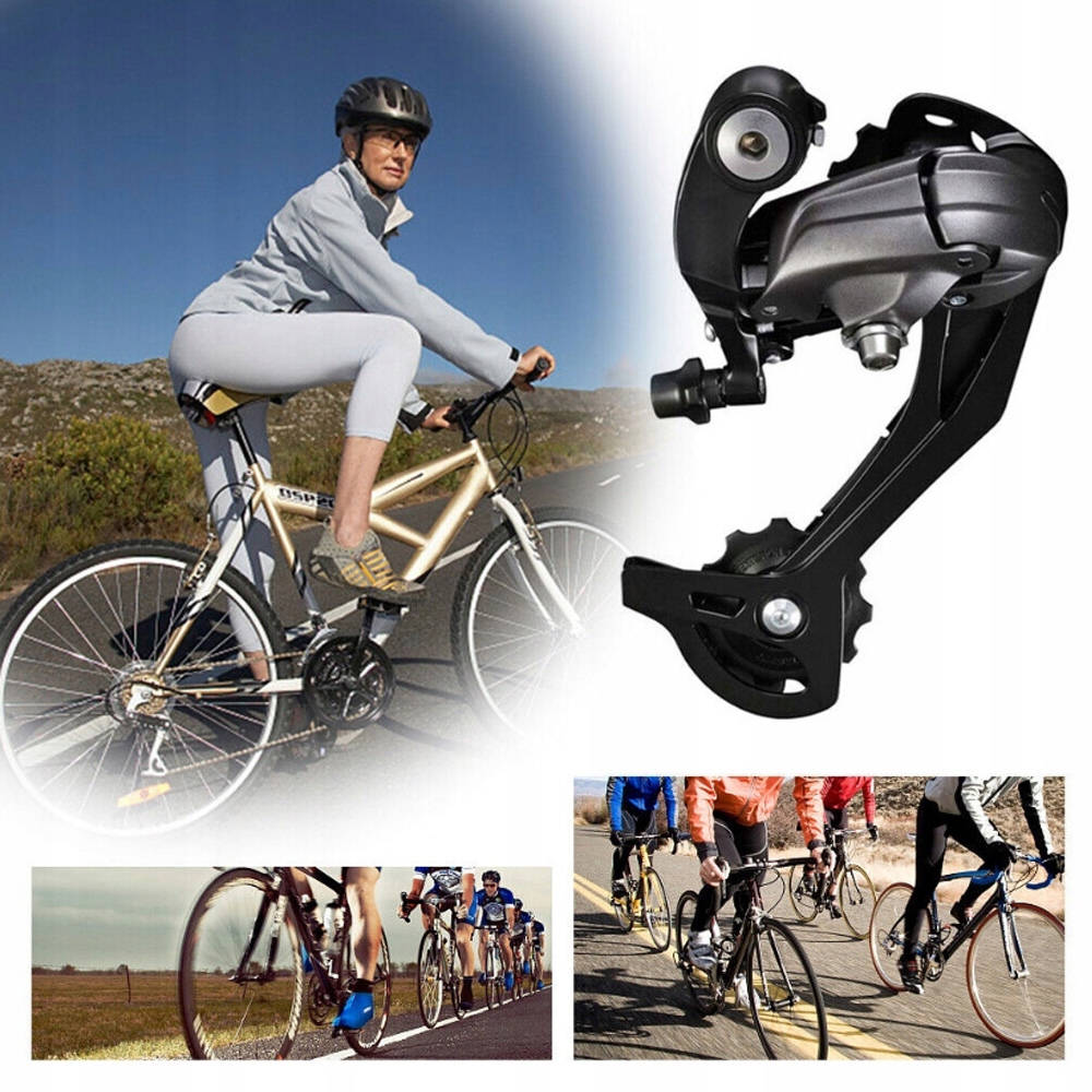 PRZERZUTKA ROWEROWA TYLNA 9 RZ. SHIMANO ALTUS RD-M370 CZARNA Długość wózka brak informacji