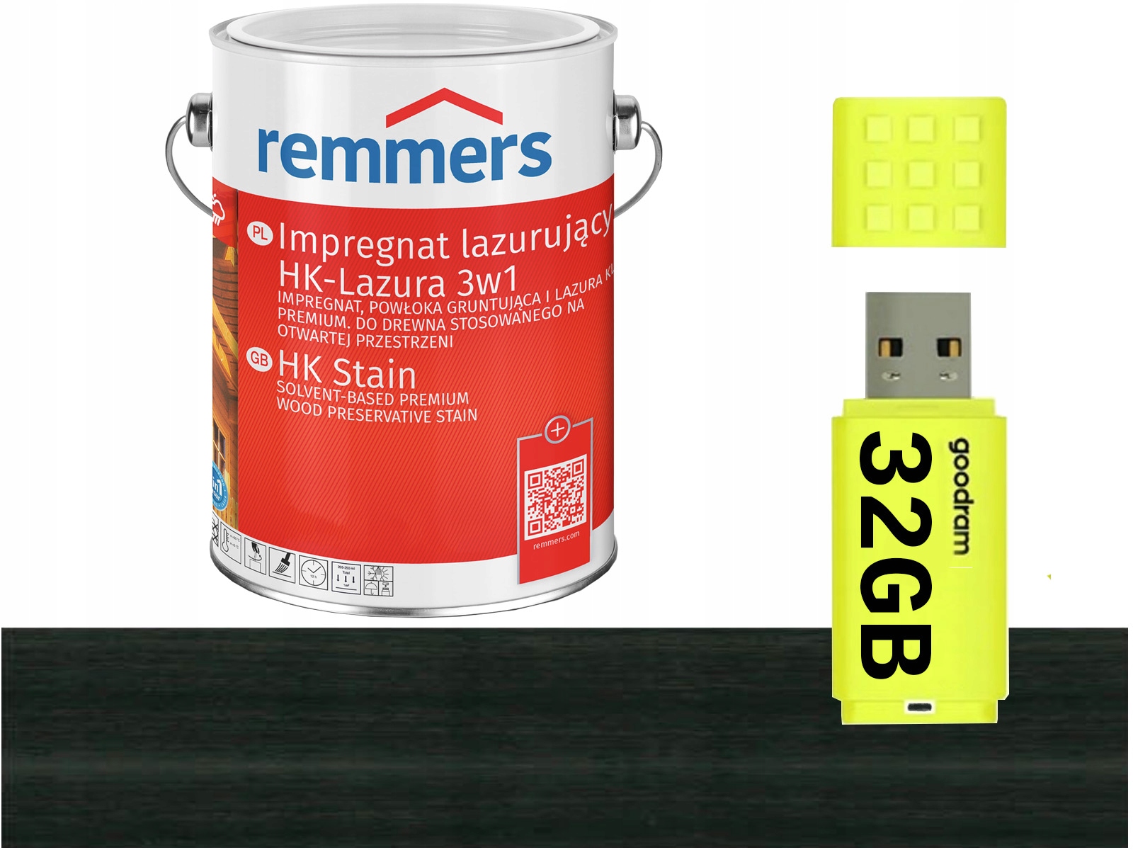 Remmers HK-Lasur impregnat do drewna 0,75L Heban