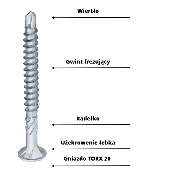 WKRĘTY KONFIRMAT DO PŁYTY MEBLOWEJ I DREWNA 4x50 TORX 500 SZT + BIT TX 20 Marka Marcopol