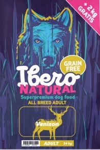 Ibero Grain Free Adult Venison Bezzbożowa Hipoalergiczna Dziczyzna 14 kg