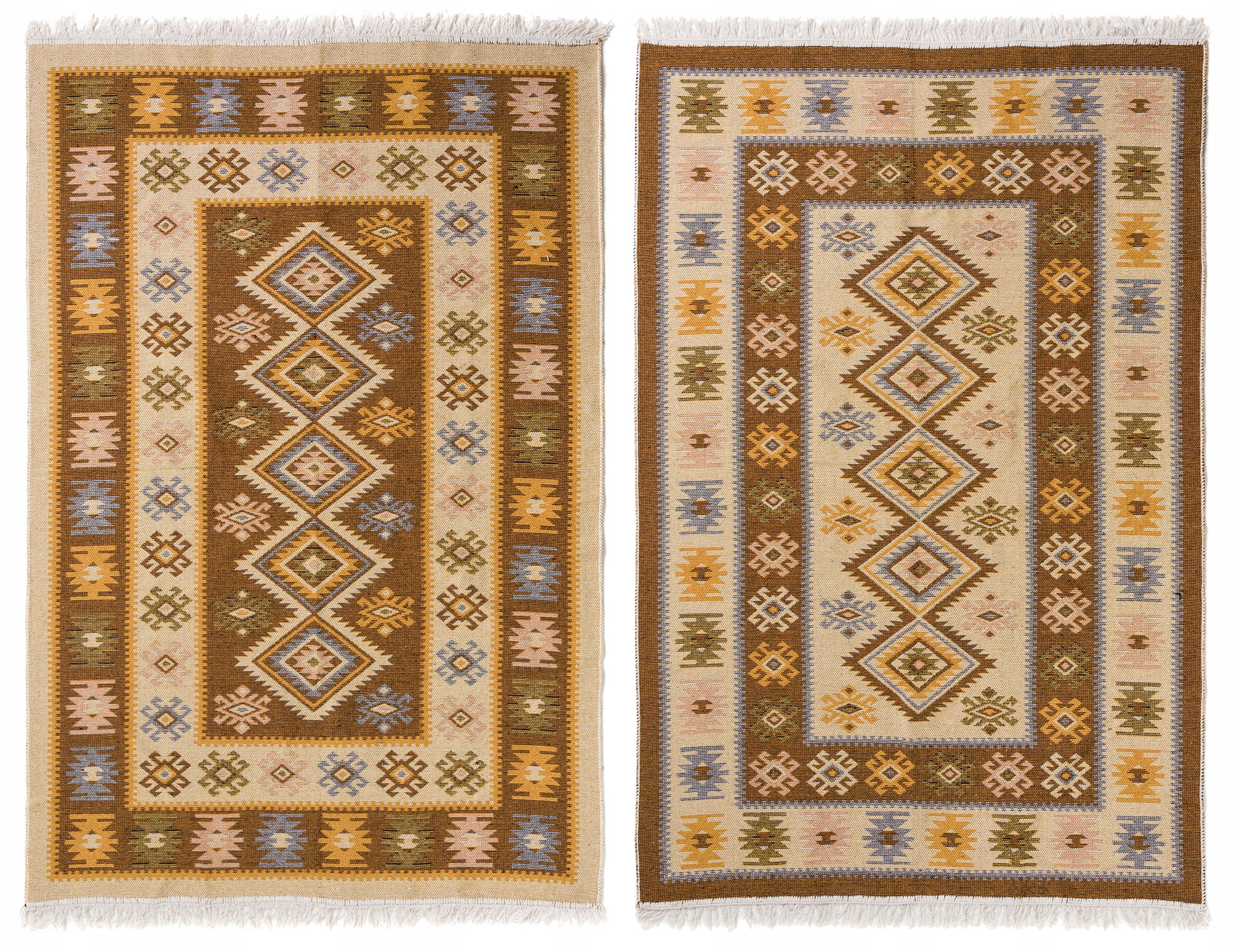 

Dywan Kilim Romby Miód 120x180