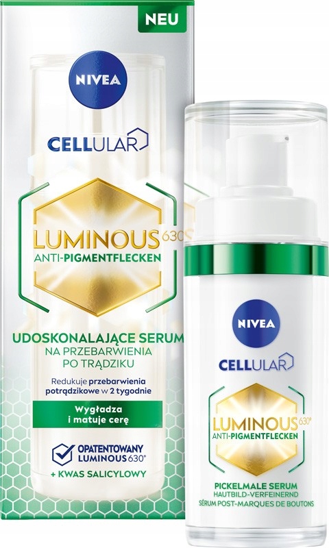 Nivea Cellular Luminous630 Sérum zdokonalující proti pigmentovým skvrnám po akné