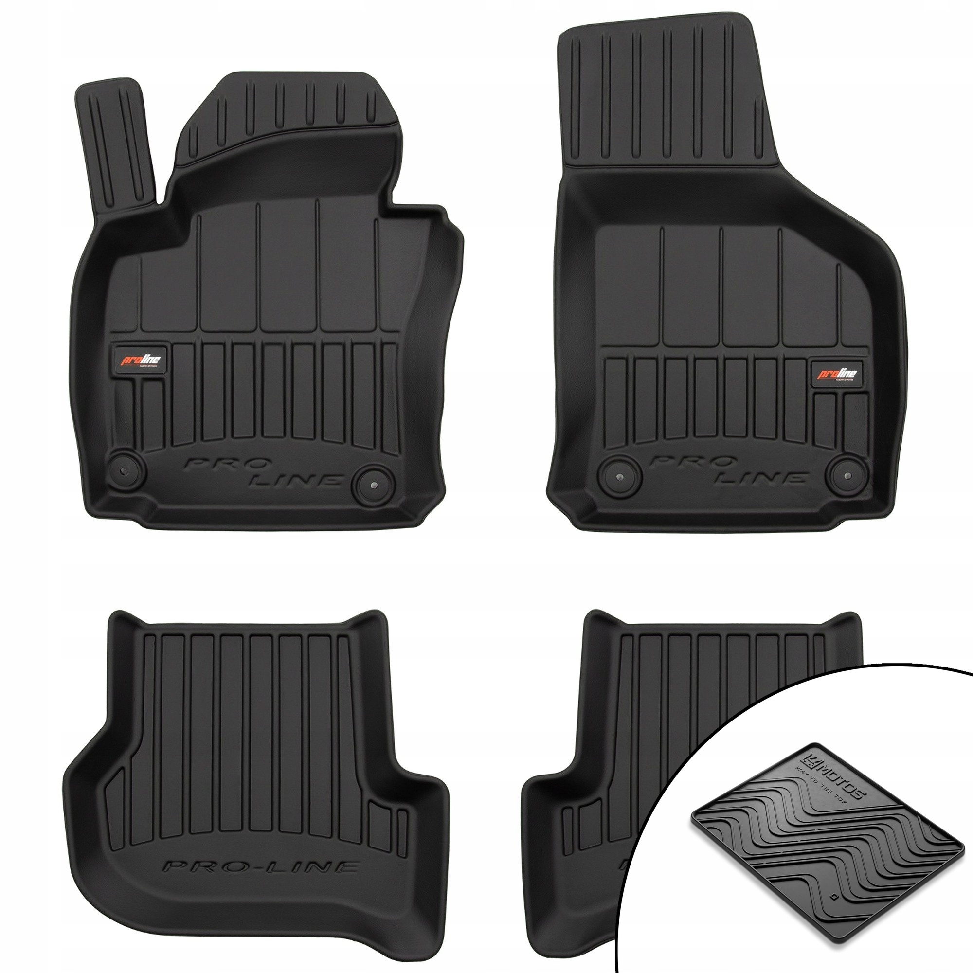 3D gumové rohože Škoda Octavia II 2004-2013 rohož zdarma