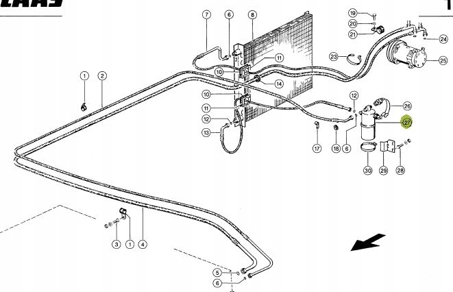 Osuszacz klimatyzacji CLAAS LEXION Machine brand Klaas