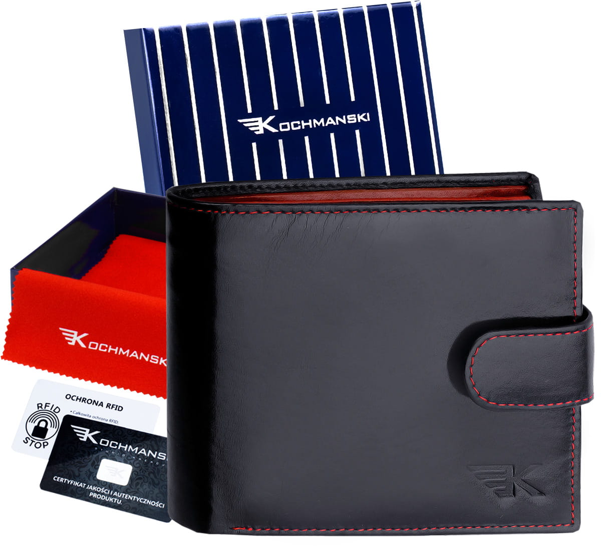 

Kochmanski portfel męski skórzany Rfid Premium
