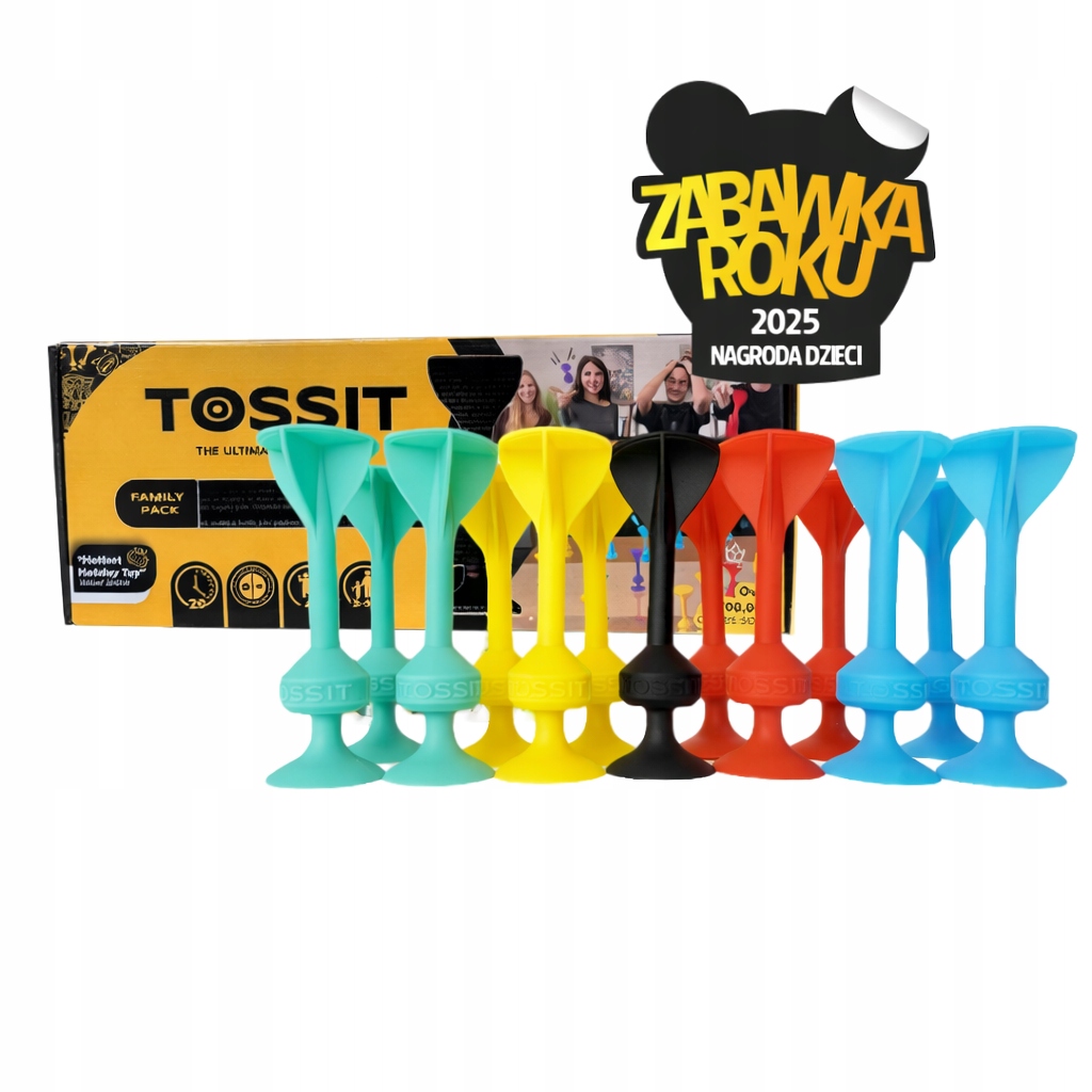 Tossit Pakiet Rodzinny Rodzinna Gra W Rzutki Z Silikonowymi Przyssawkami