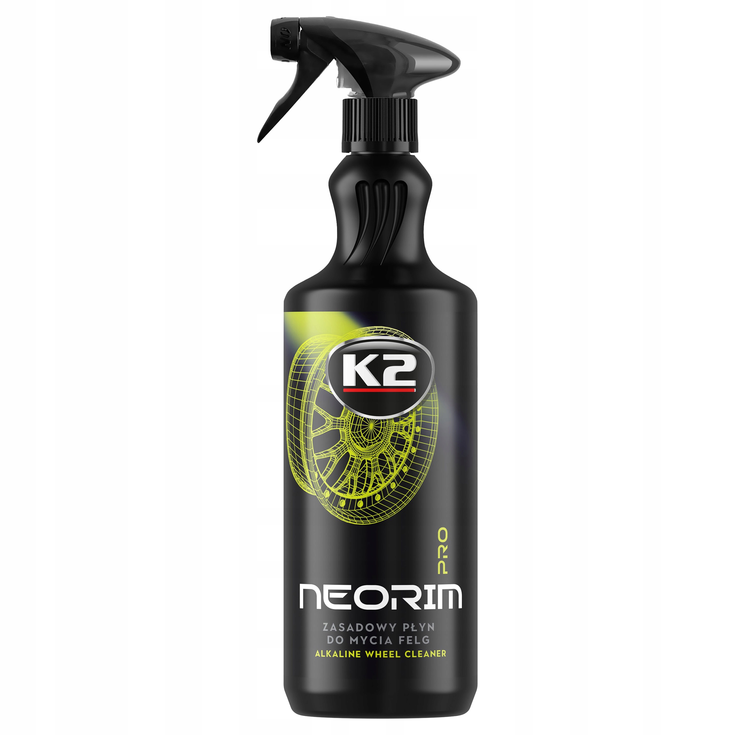 K2 Neorim Pro 1L preparat do czyszczenia felg i opon, płyn do mycia neonowy