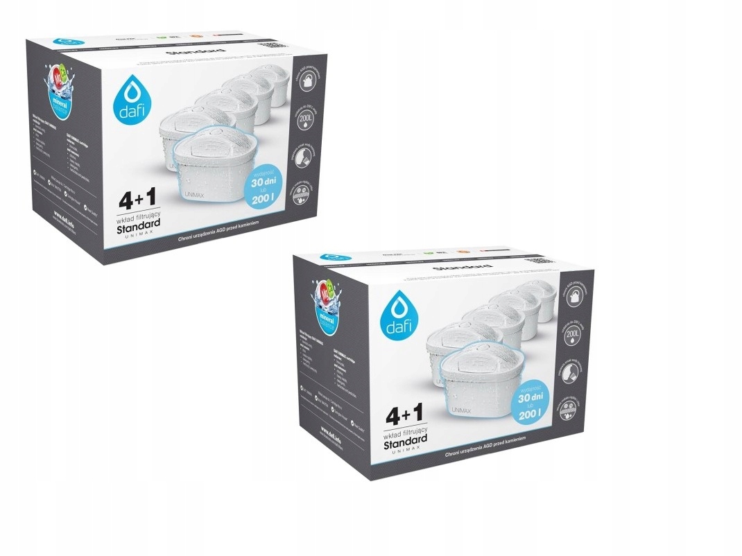 Pakiet 10 Szt Filtr Wkład Dafi Unimax Standard