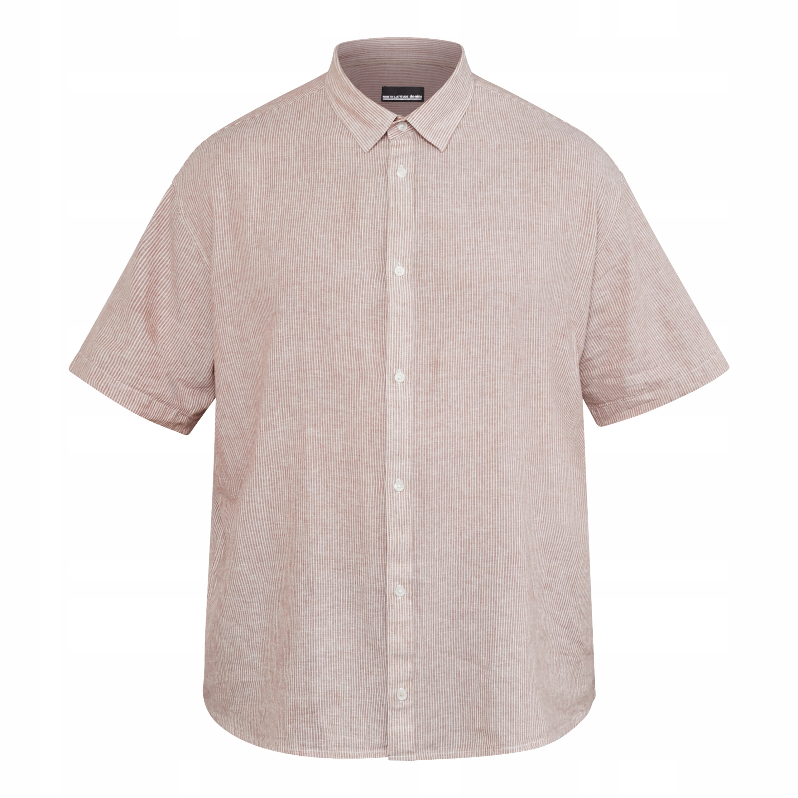 North Latitude Velké Rozměry Lněná Košile Casual Len 5XL 156 cm