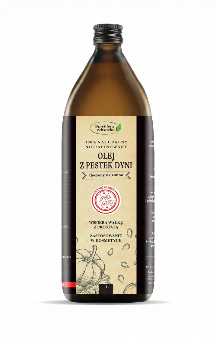 

Prozdrowotny Olej Z Pestek Dyni 1000ml Świeży Smak