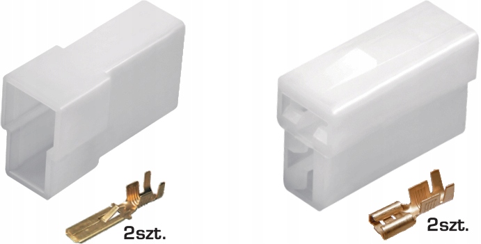 

Złącze kostka obudowa 2-krotna konektory E+j 6,3