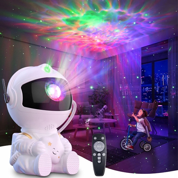 LAMPKA PROJEKTOR GWIAZD ASTRONAUTA KOSMOS RZUTNIK KOSMONAUTA + PILOT Marka bez marki