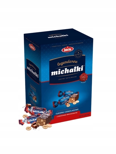 Levně Śnieżka Michałki Čokoládové bonbóny s arašídy 3 kg