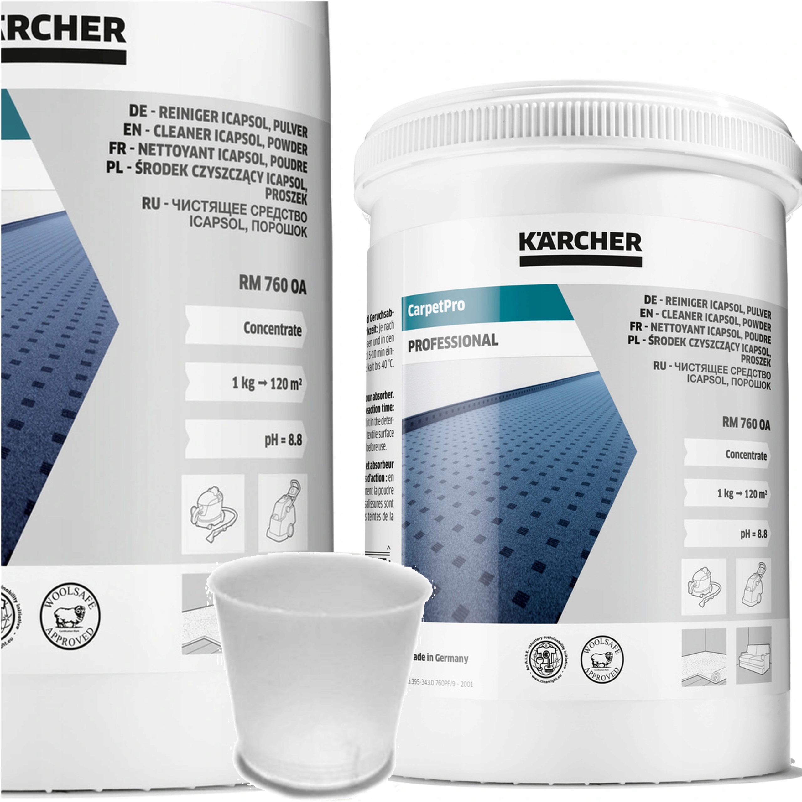 SILNY ŚRODEK DO DYWANÓW TAPICERKI RM 770 + RM 760 Marka Kärcher