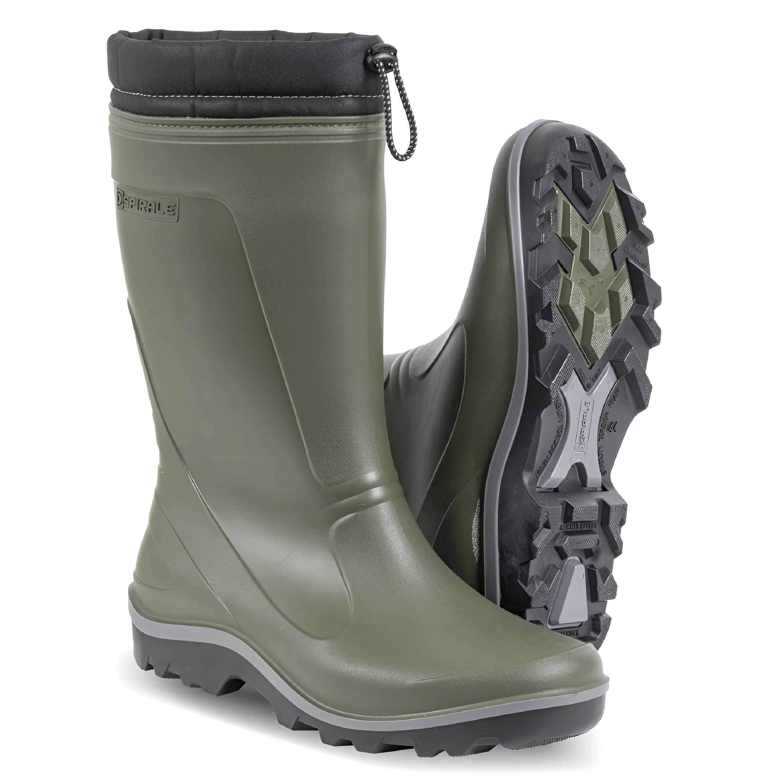 Holínky na sníh Pánské dámské Italské boty zelené