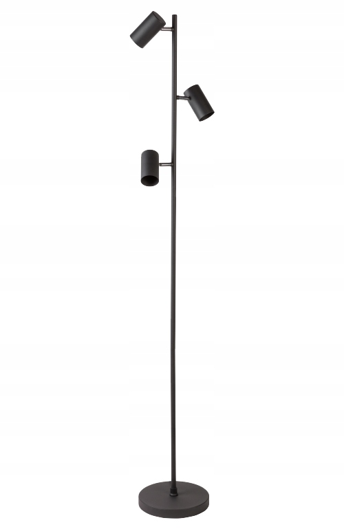 Lampa podłogowa Veneto, GU10, max. 3x20W, czarna, Gtv