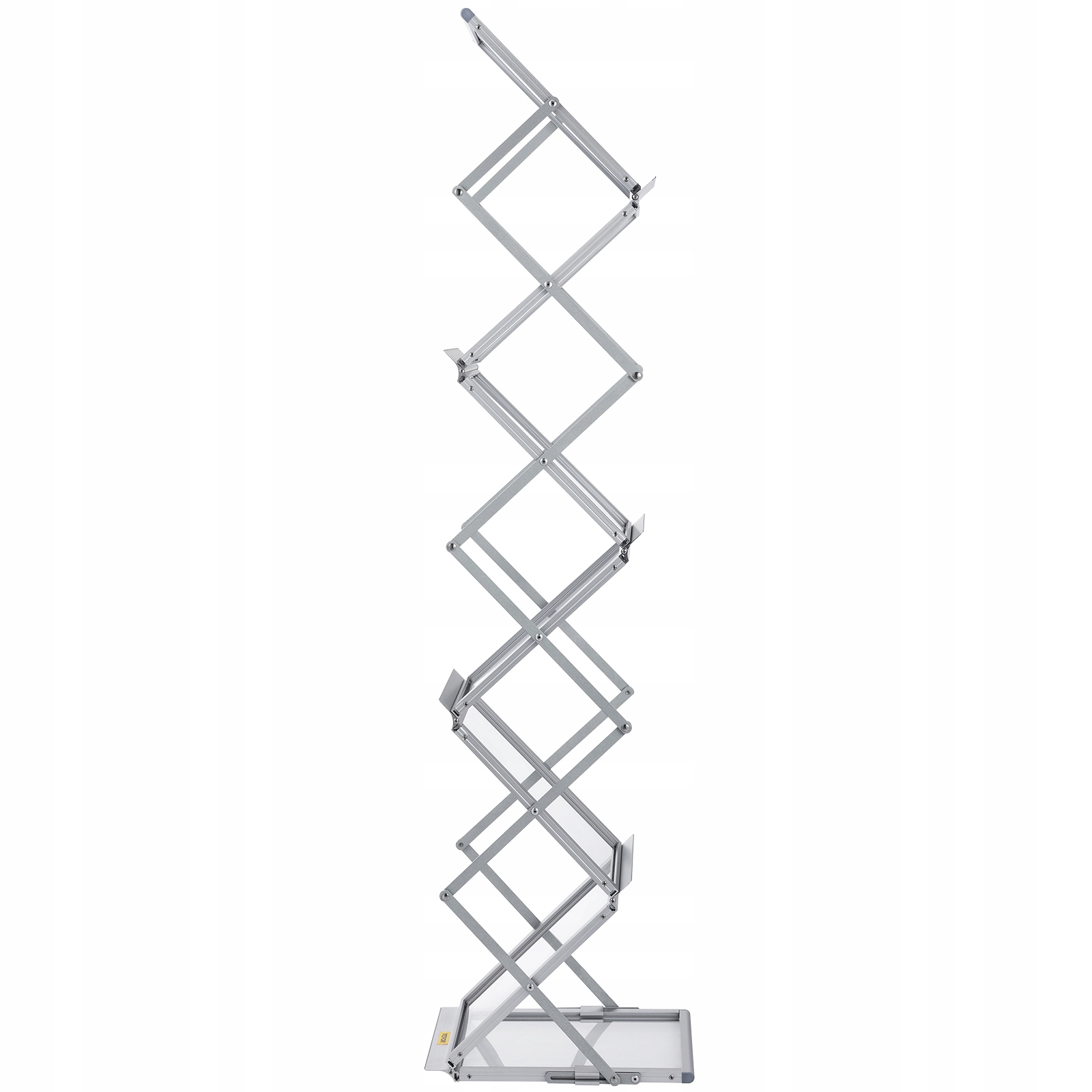 VEVOR Składany Stojak Na Ulotki Aluminiowy Składany A4 z Torbą Transportową Format A4