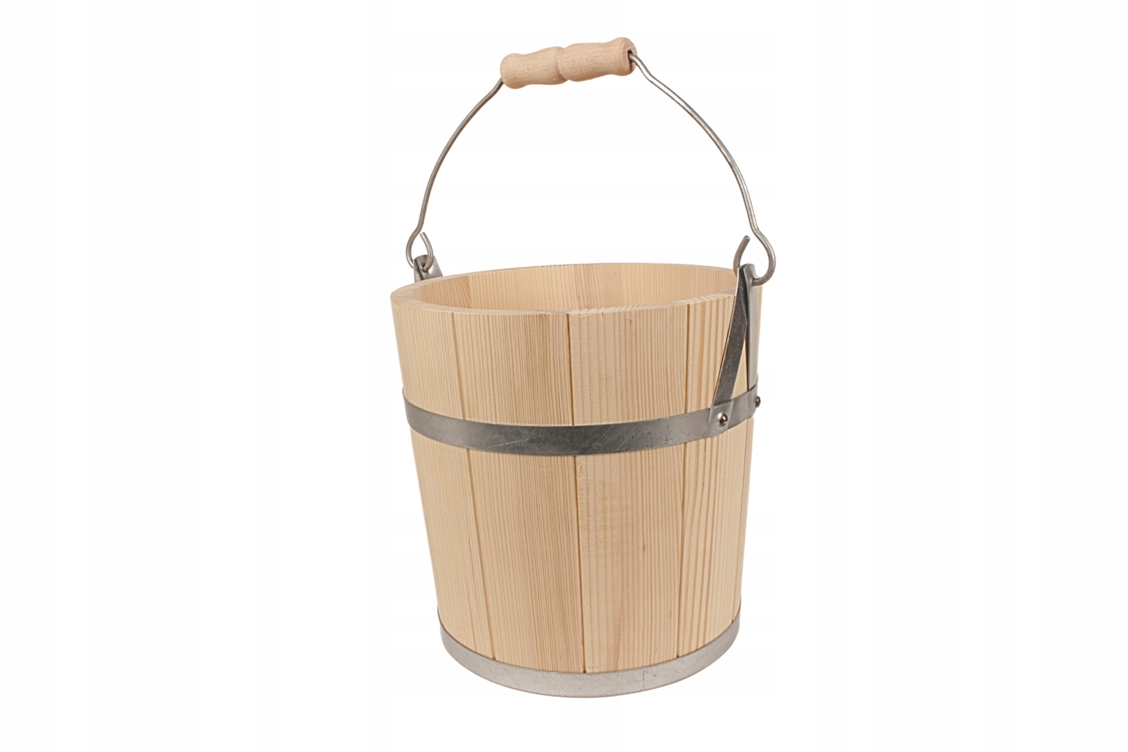 Pevný Univerzální Dřevěný Kbelík Do Sauny A Do Sauny S Rukojetí 8 L