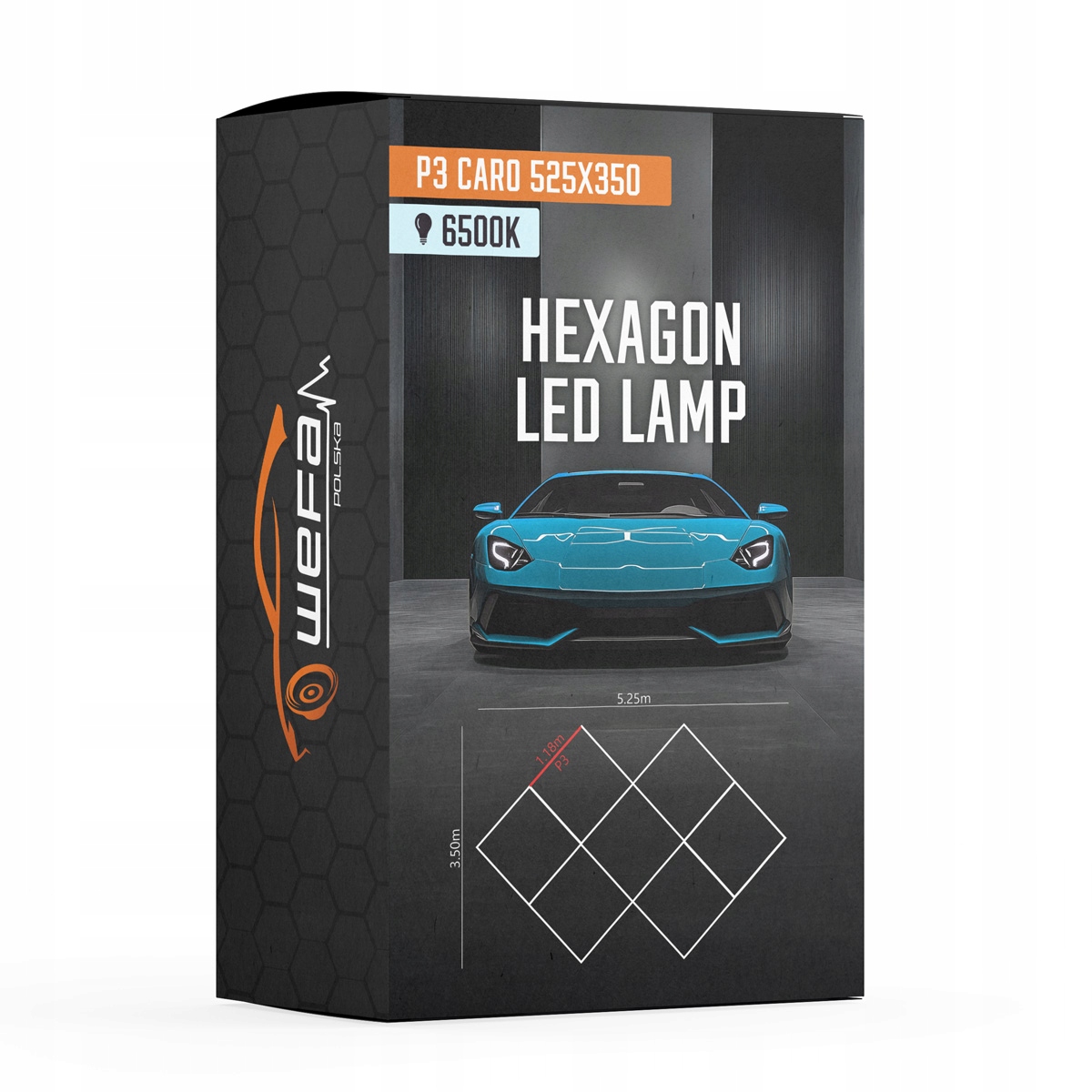 Led lampa Exclusive 7S 525x340 Čtverce Dílna Garáž Obývací pokoj