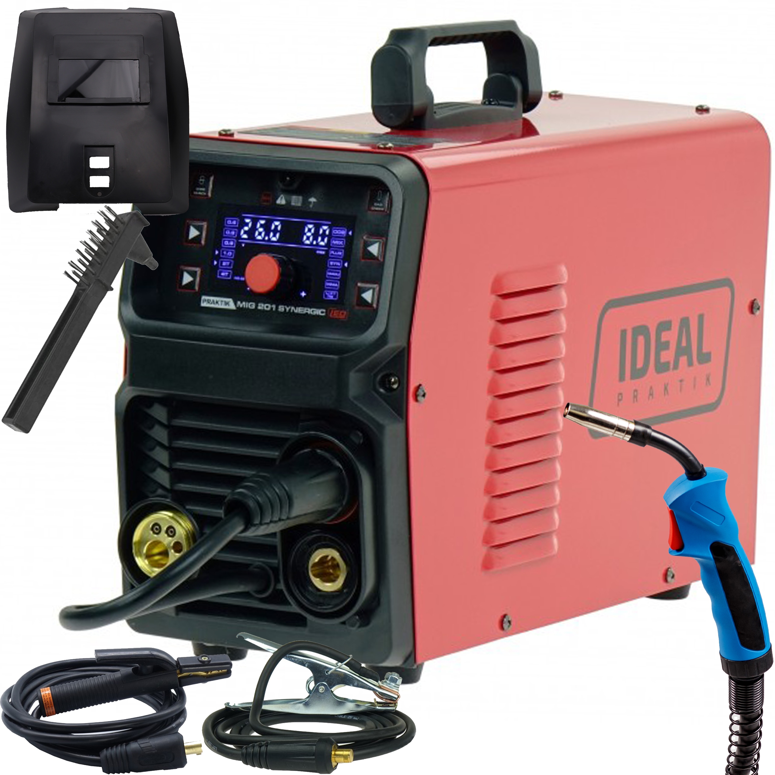 Svařovací Stroj Migomat Mig/mma/tig Euro Praktik Mig 201 Synergie Igbt Ideal