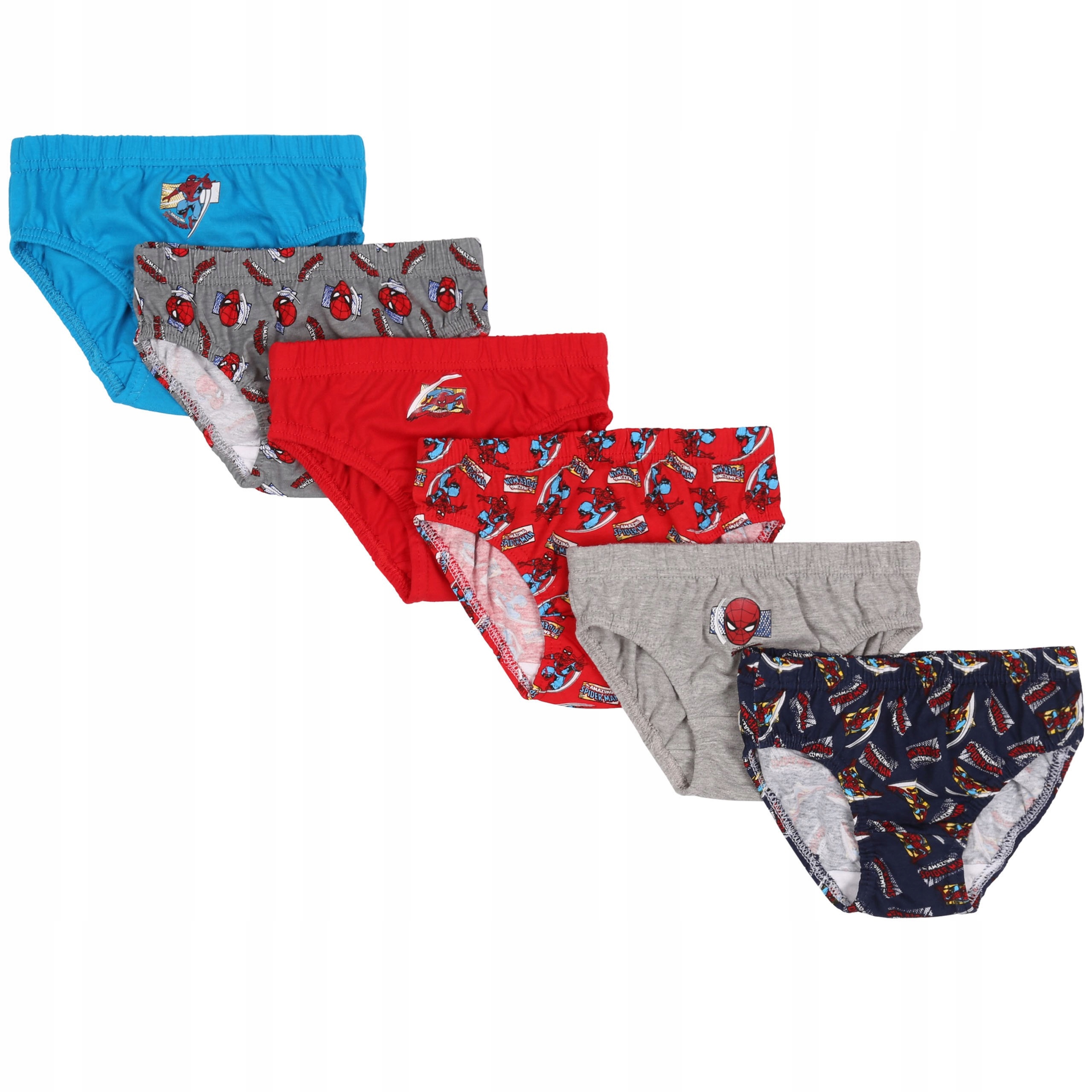 

6x Majtki chłopięce typu slipki Marvel 122 cm