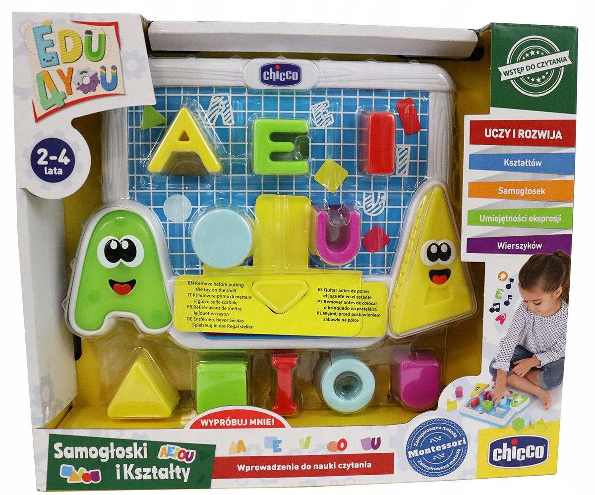 

Edukacyjne Kolorowe Samogłoski Kształty Chicco Pl