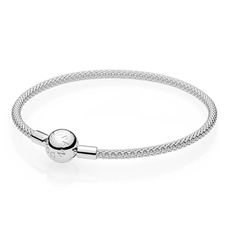 

Srebrna bransoletka Pandora Mesh Moments 596543-17
