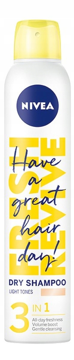 Nivea Suchy szampon do włosów 3in1 Light 200 ml