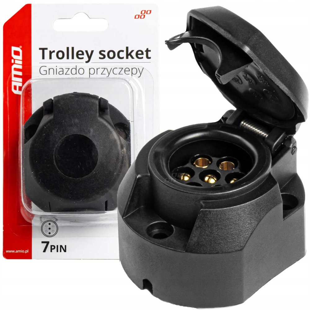 Gniazdo Haka Przyczepy Przyczepki 7 pin plastikowe