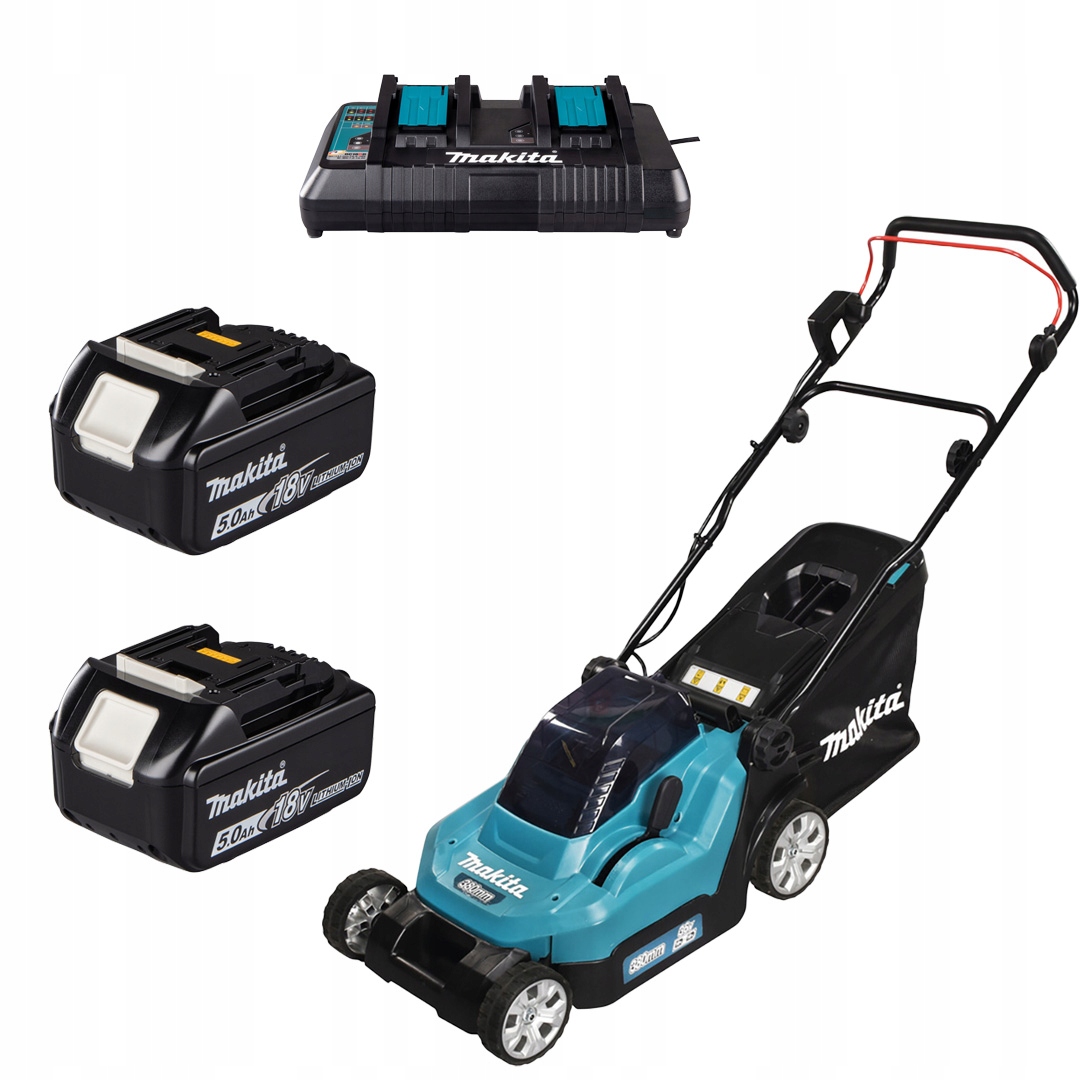 Akumulátorová kosačka Makita DLM382PT2 Lxt 2x18V (36V) 2x5Ah 38cm 40l