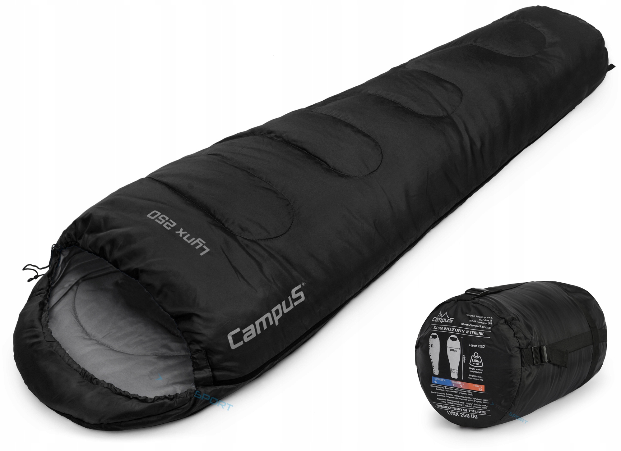 Markový Spací Pytel Mumia Campus Lynx 250 Teplý -5st